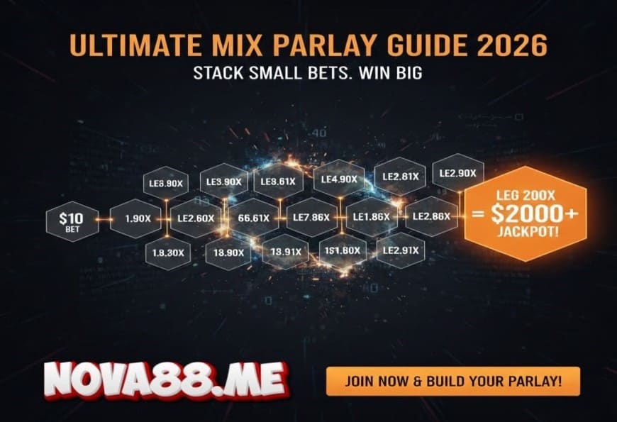 Ví dụ trúng độc đắc hệ số nhân cược xiên tại Nova88.me